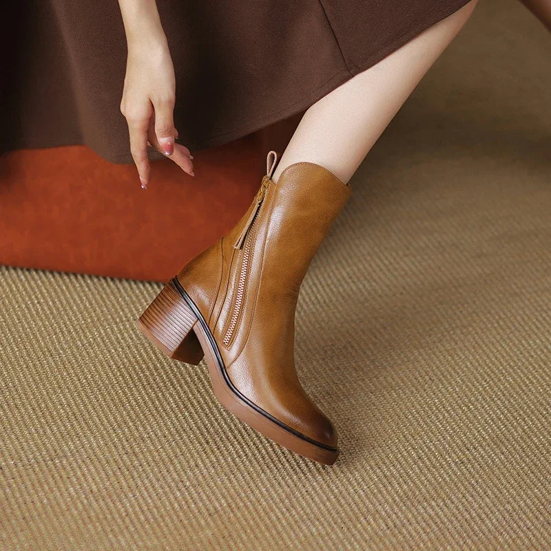 Danielle - Bottes élégantes avec fermeture éclair