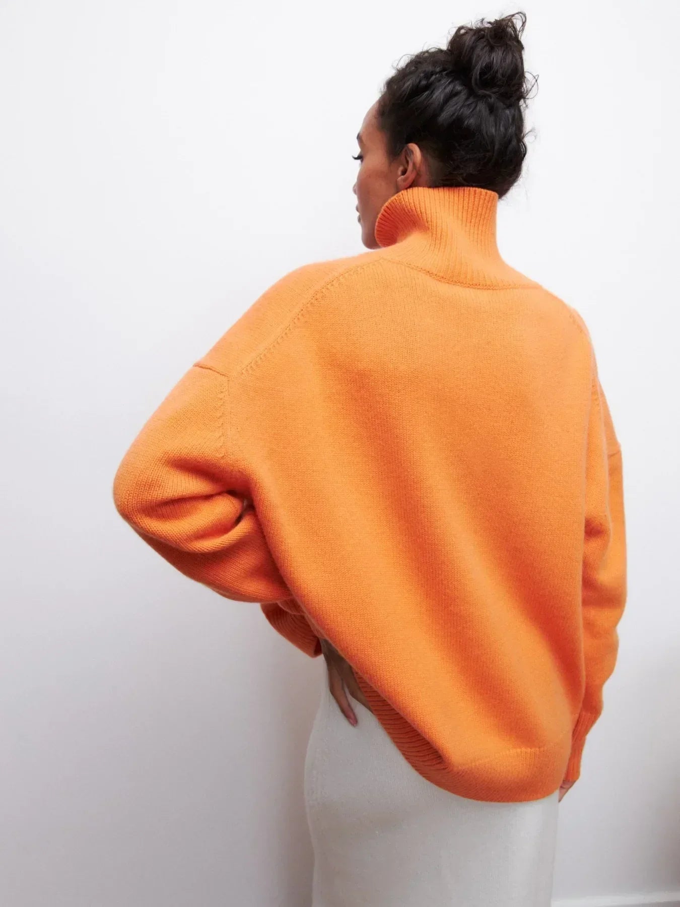 Lara - Pull col roulé oversize raffiné