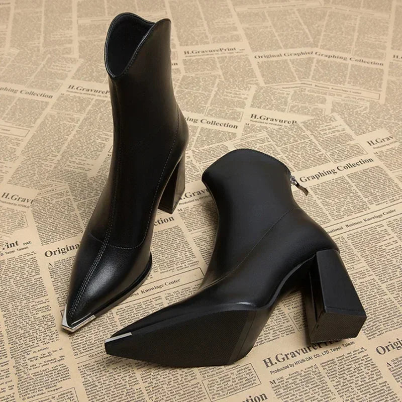 Noéline - Bottes élégantes en cuir