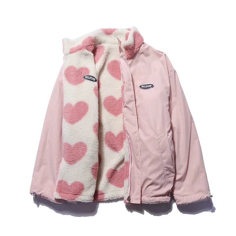 Laetitia - Veste réversible avec détails en cœur