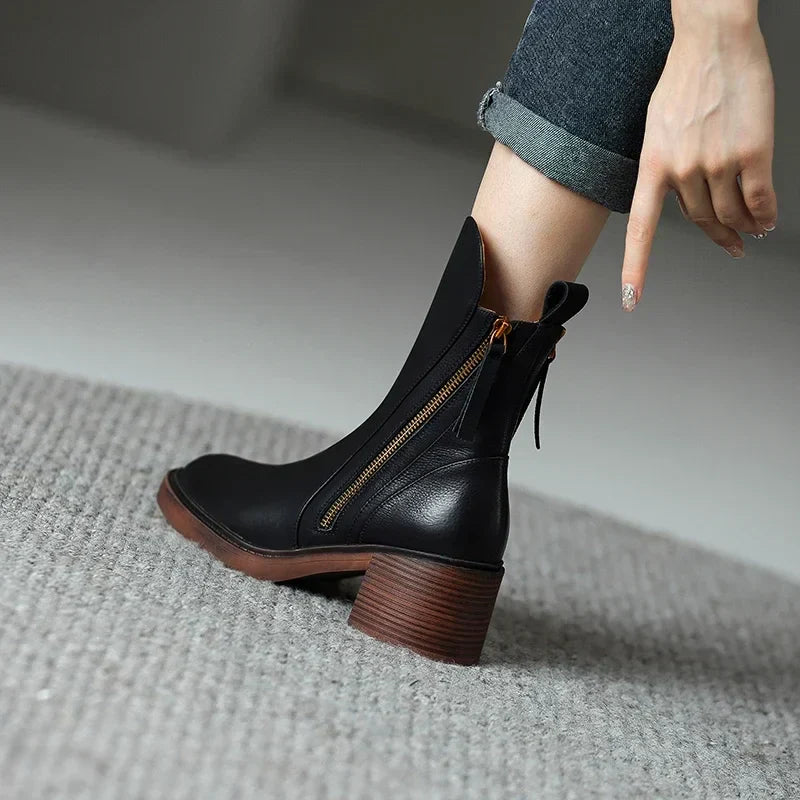 Danielle - Bottes élégantes avec fermeture éclair