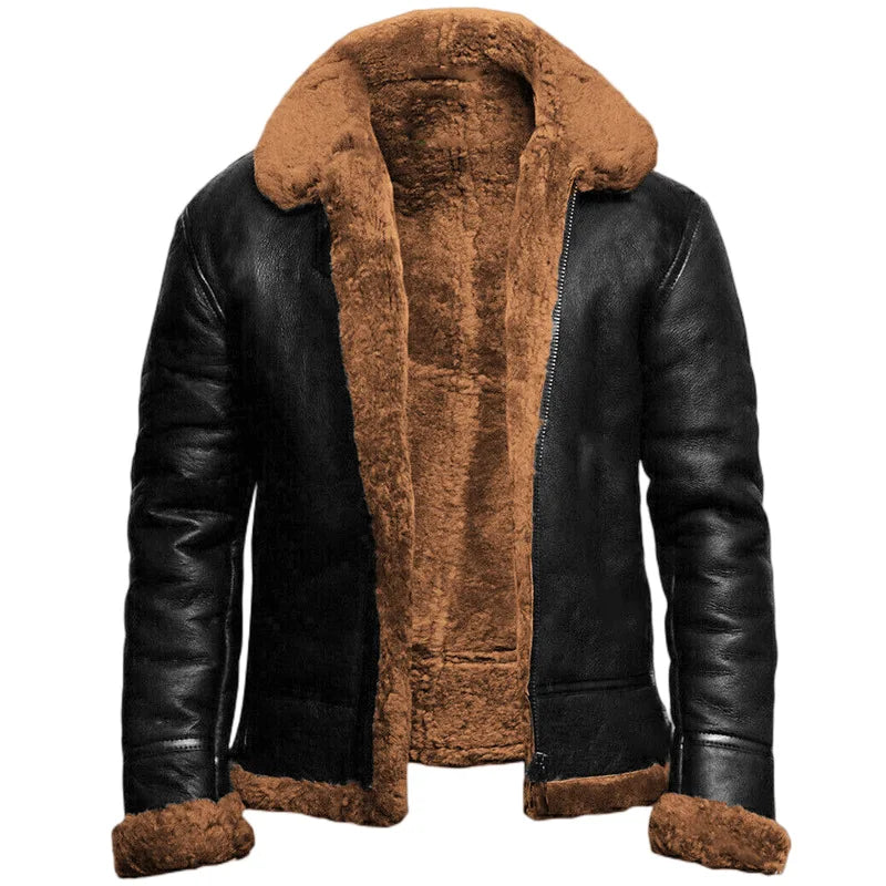 Donatien - Veste d'hiver élégante en cuir