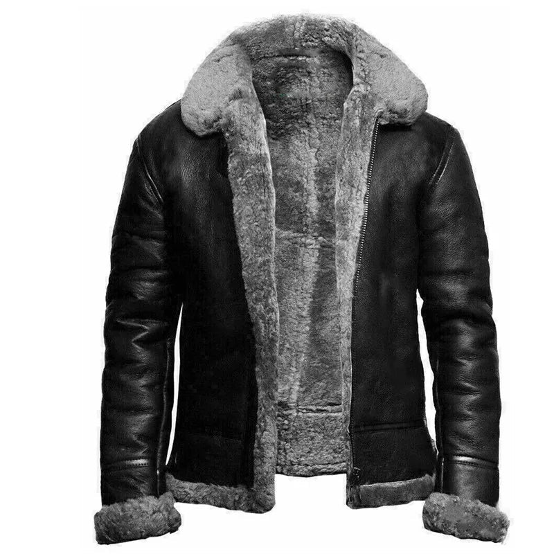 Donatien - Veste d'hiver élégante en cuir