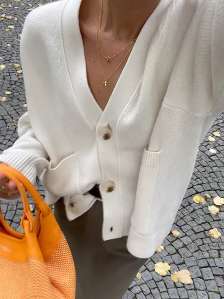 Zoé - Cardigan élégant avec encolure en v