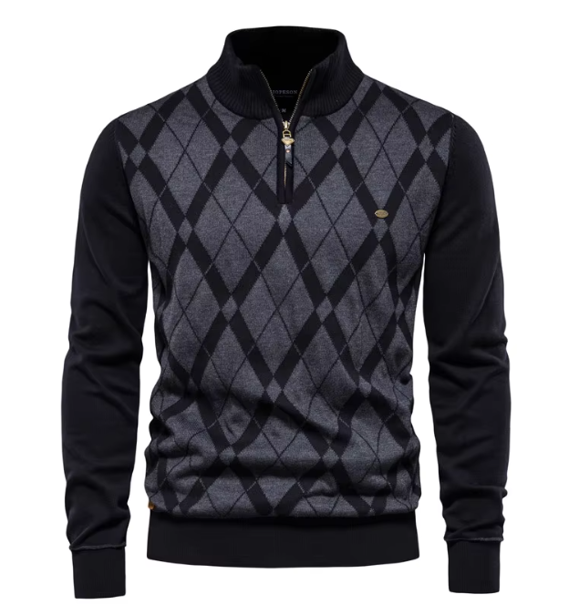 Hippolyte - Pull demi-zip pour homme