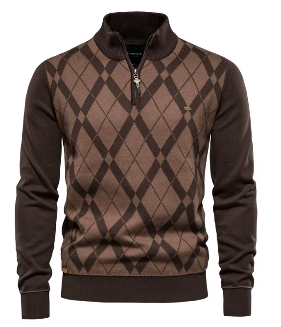 Hippolyte - Pull demi-zip pour homme