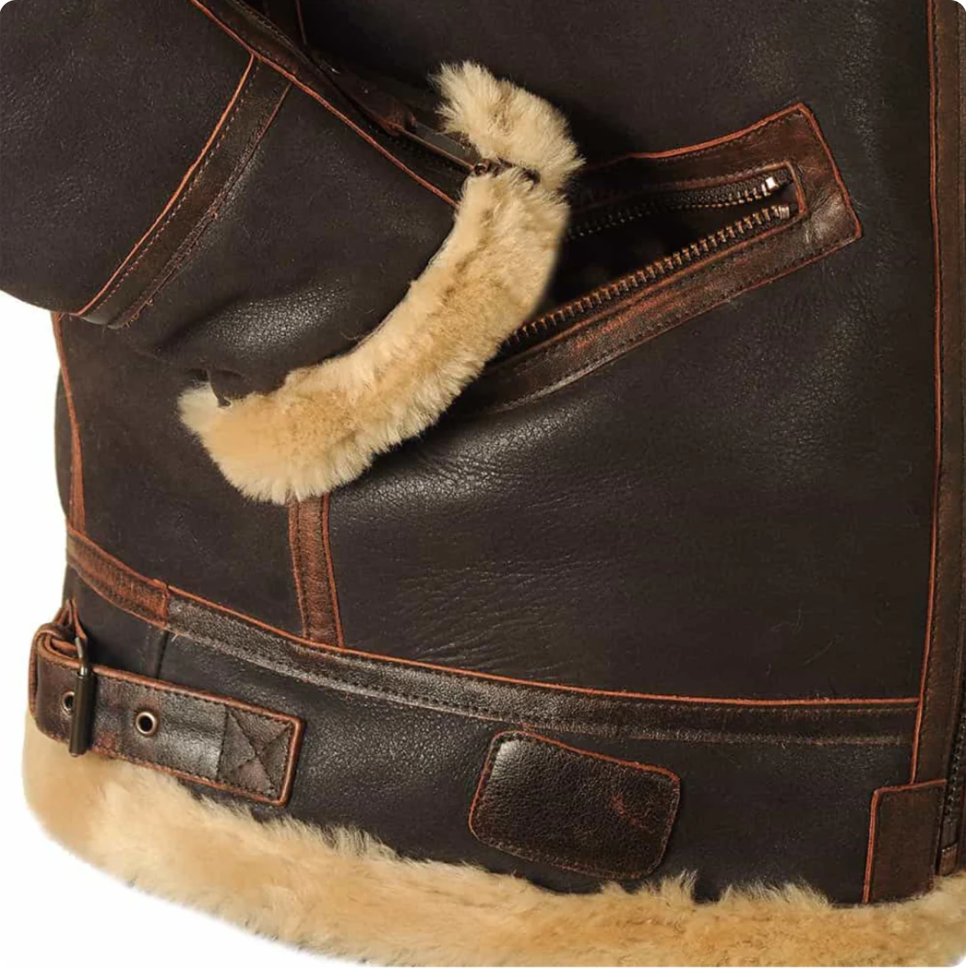 André - Blouson en cuir élégant et intemporel