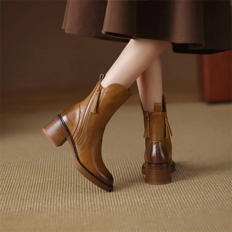 Danielle - Bottes élégantes avec fermeture éclair