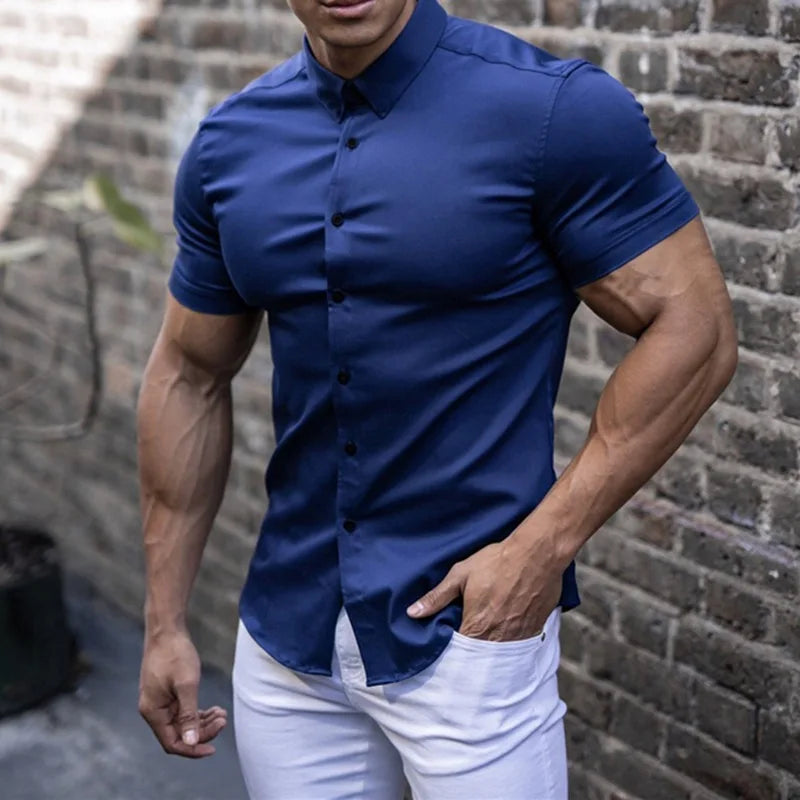 La Rochelle™ - Chemises à manches courtes de fitness pour hommes