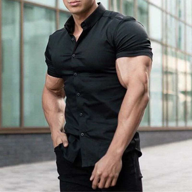 La Rochelle™ - Chemises à manches courtes de fitness pour hommes