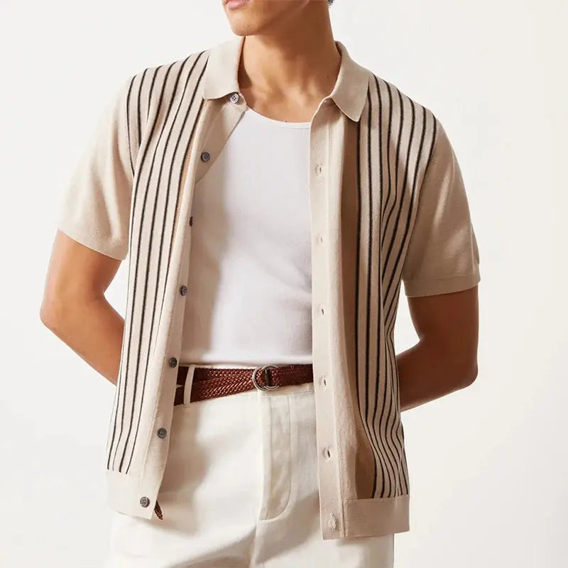 Polo rayé élégant