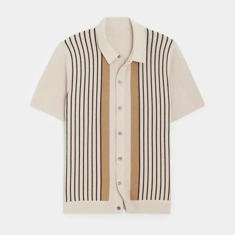 Polo rayé élégant