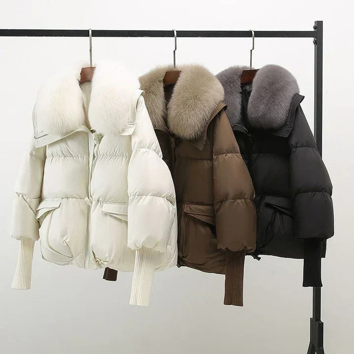 Cerise - Veste élégante en fausse fourrure