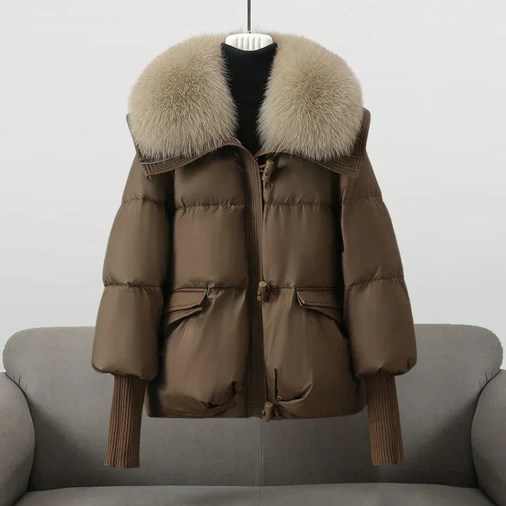 Cerise - Veste élégante en fausse fourrure