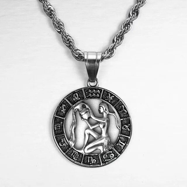 Aulier™ - Collier de signes du zodiaque - Argent