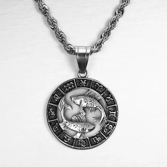 Aulier™ - Collier de signes du zodiaque - Argent