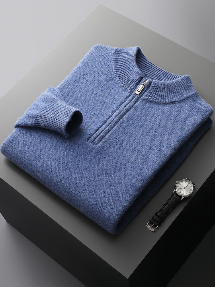 Lauric - Pull en cachemire à demi-zip