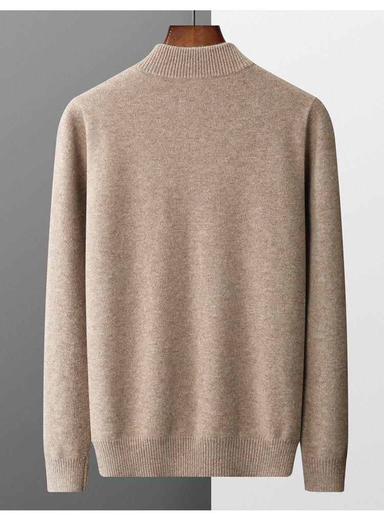 Lauric - Pull en cachemire à demi-zip