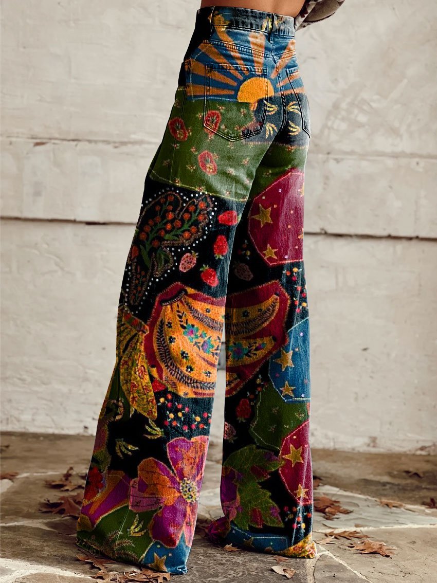 Louve - Pantalon Boho Vintage