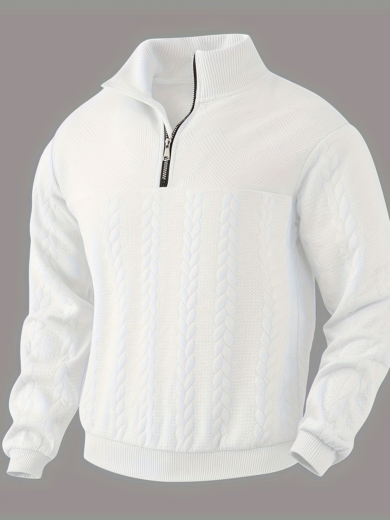 Cassien - Pull vintage avec fermeture éclair