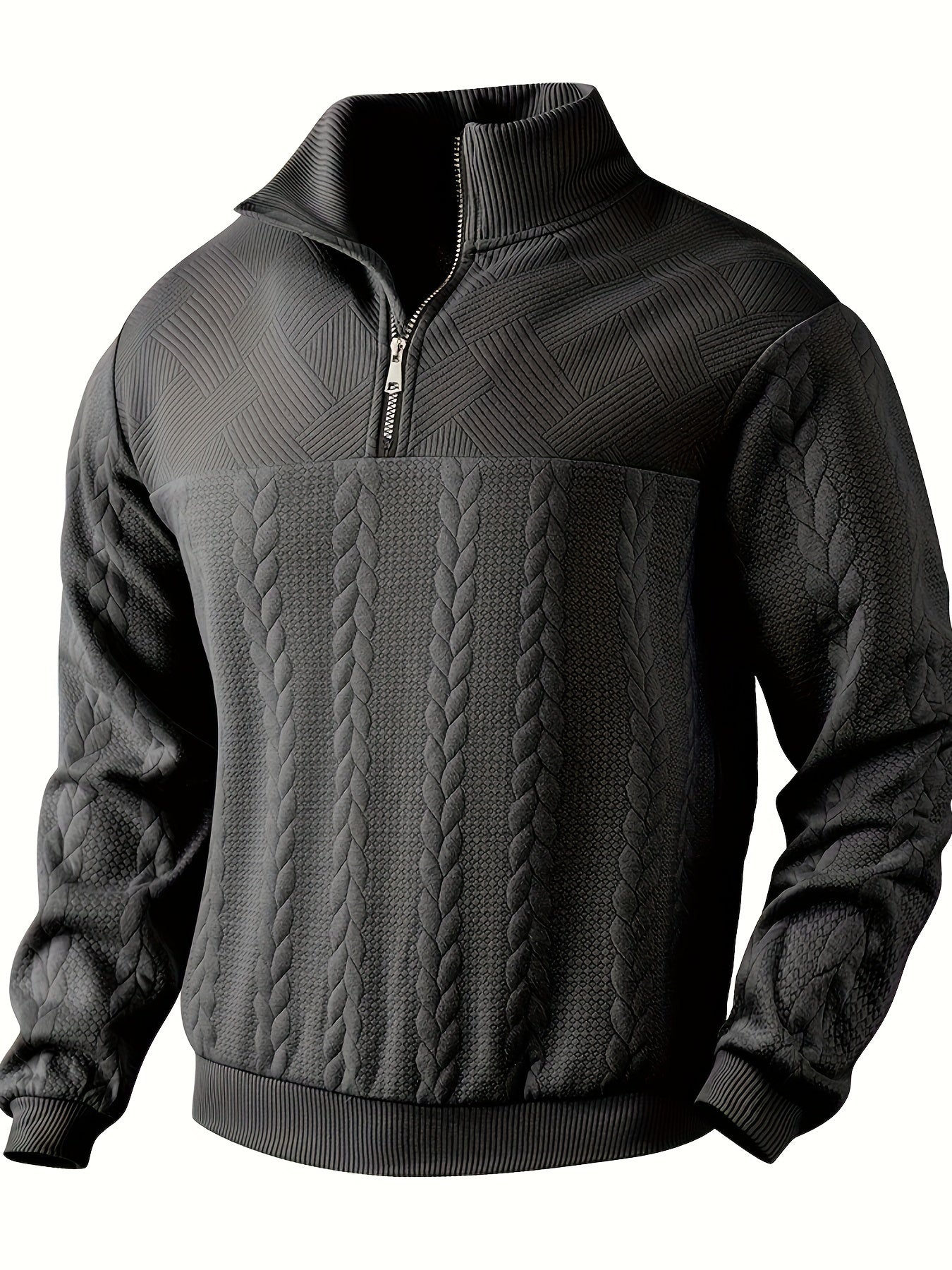 Cassien - Pull vintage avec fermeture éclair
