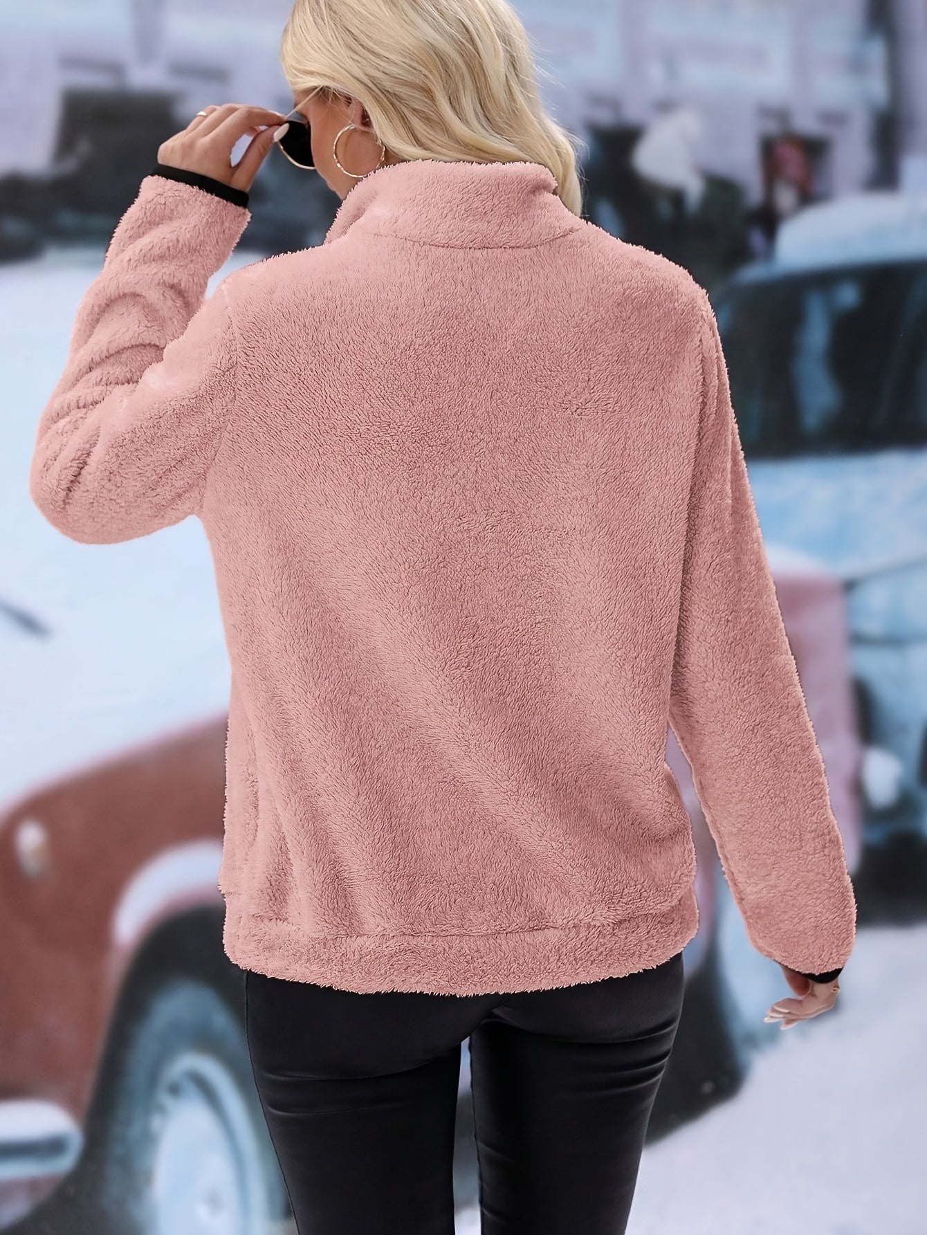 Claire – Sweat Douillet à Fermeture Éclair pour l'Automne et l'Hiver