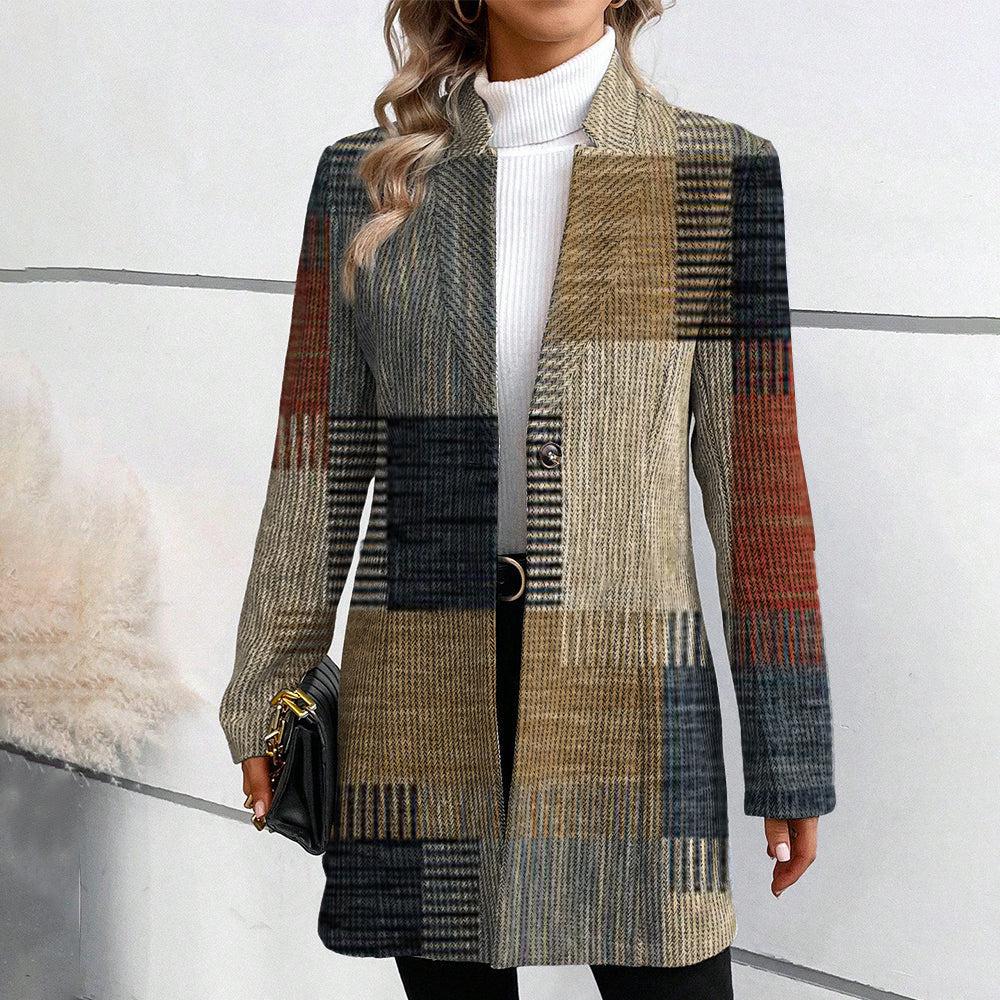 Manuela - Blazer élégant à motif pour femmes