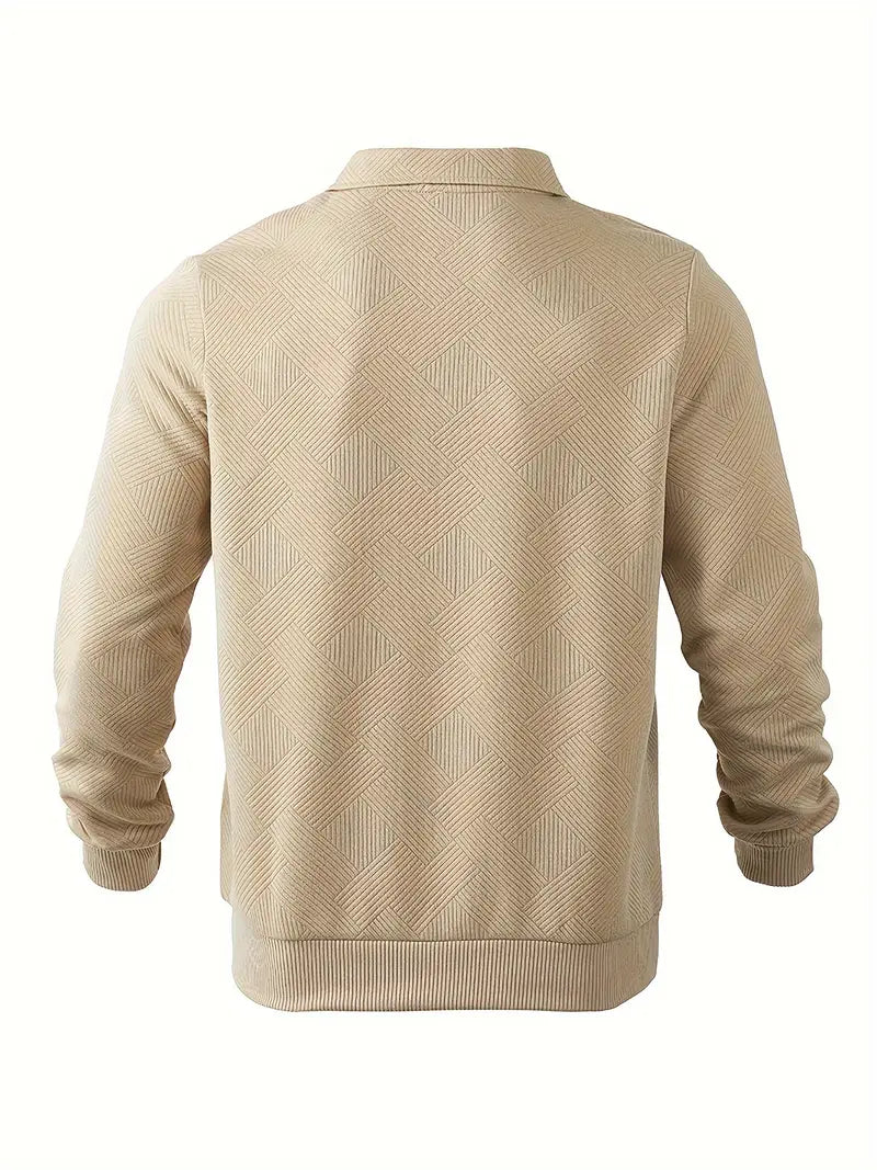 Léandre - Pull vintage à motif géométrique