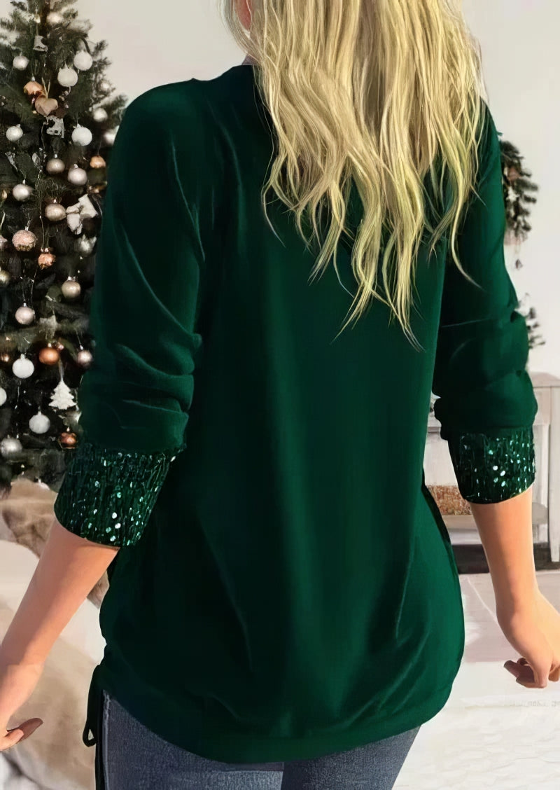 Mallory - Blouse élégante et confortable à sequins