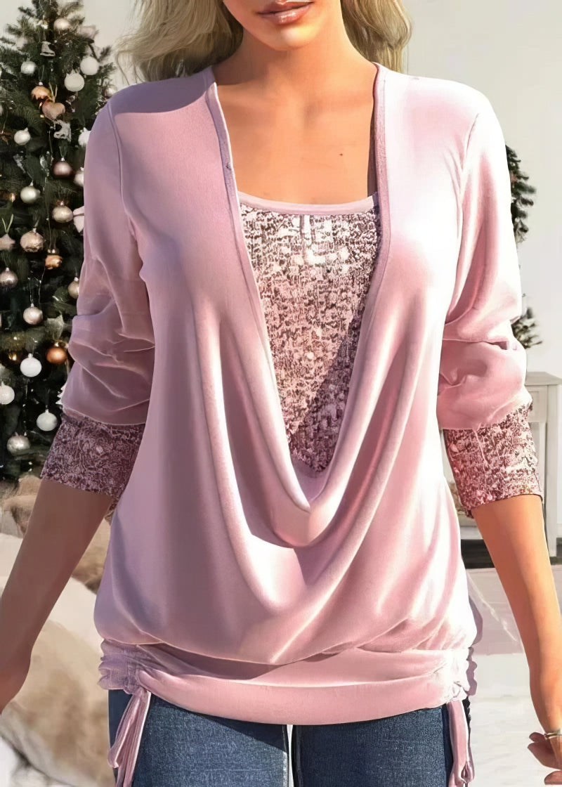 Mallory - Blouse élégante et confortable à sequins