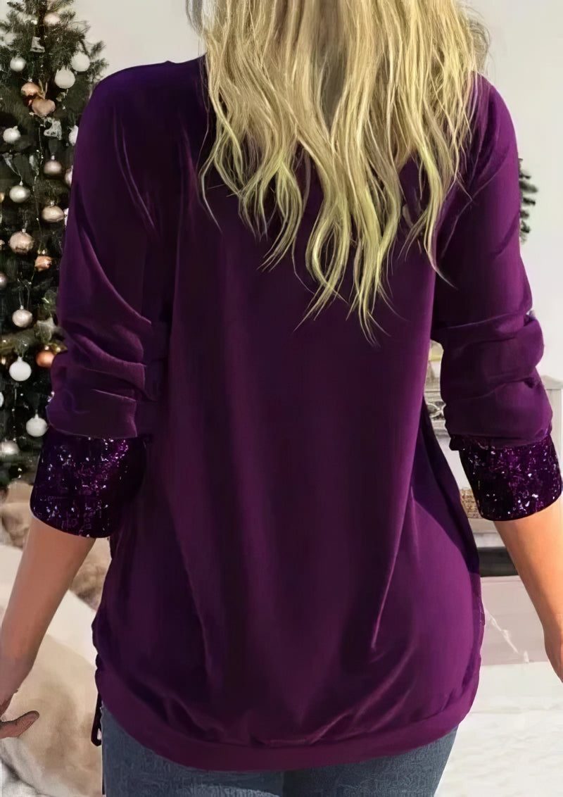 Mallory - Blouse élégante et confortable à sequins