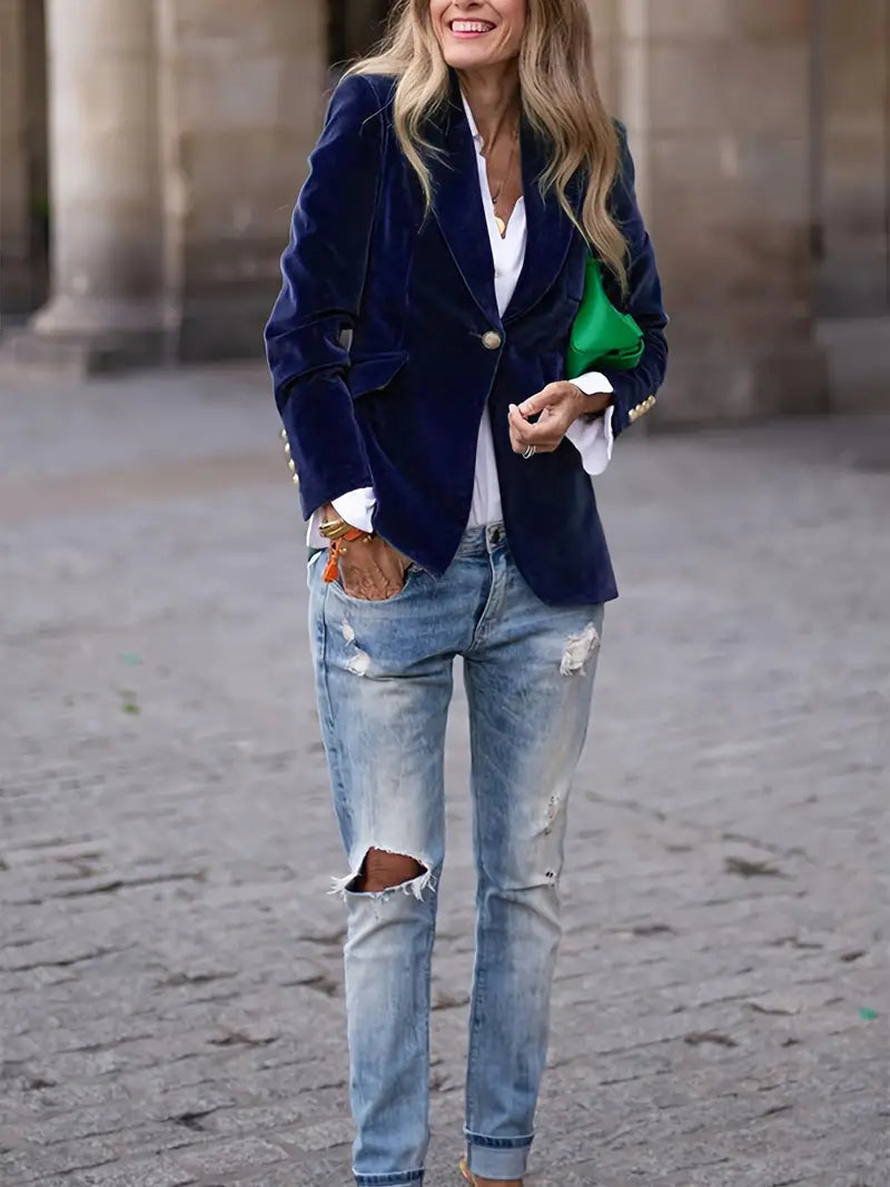 Nessa - Blazer élégant en velours