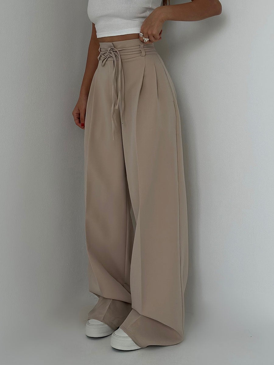 Briséis - Pantalon large taille haute