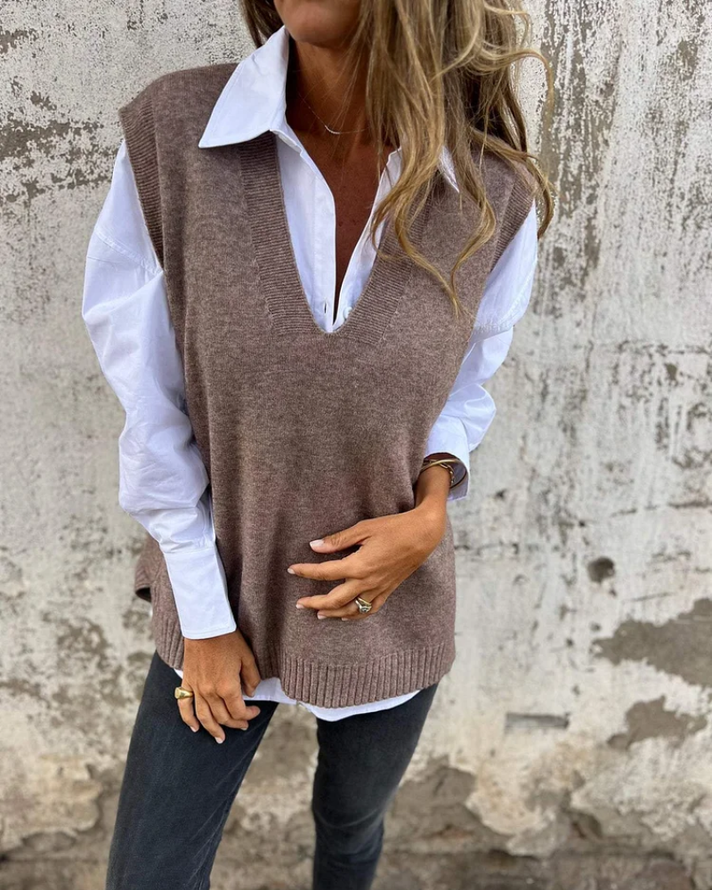 Honorée – Gilet en tricot élégant