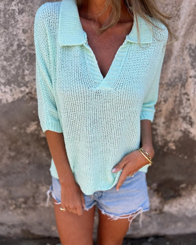 Luthienne – Haut en maille boho chic