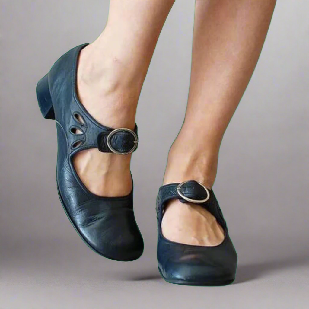 Vespera - Sandales orthopédiques en cuir avec semelle compensée confortable