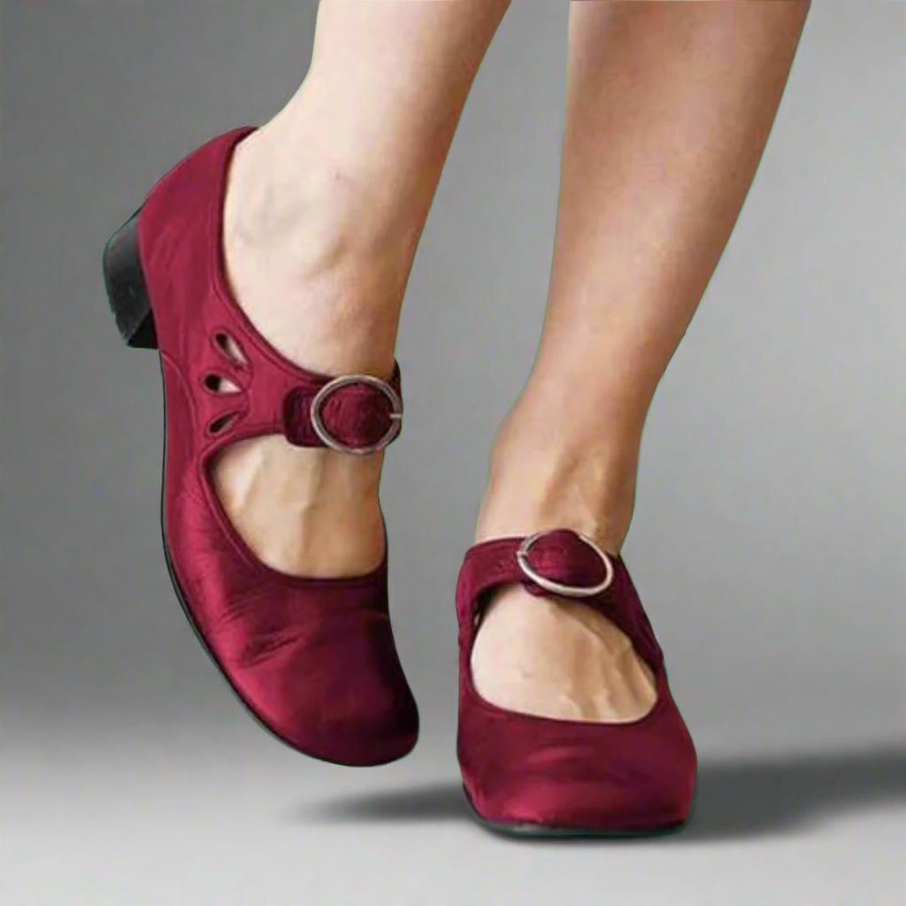 Vespera - Sandales orthopédiques en cuir avec semelle compensée confortable