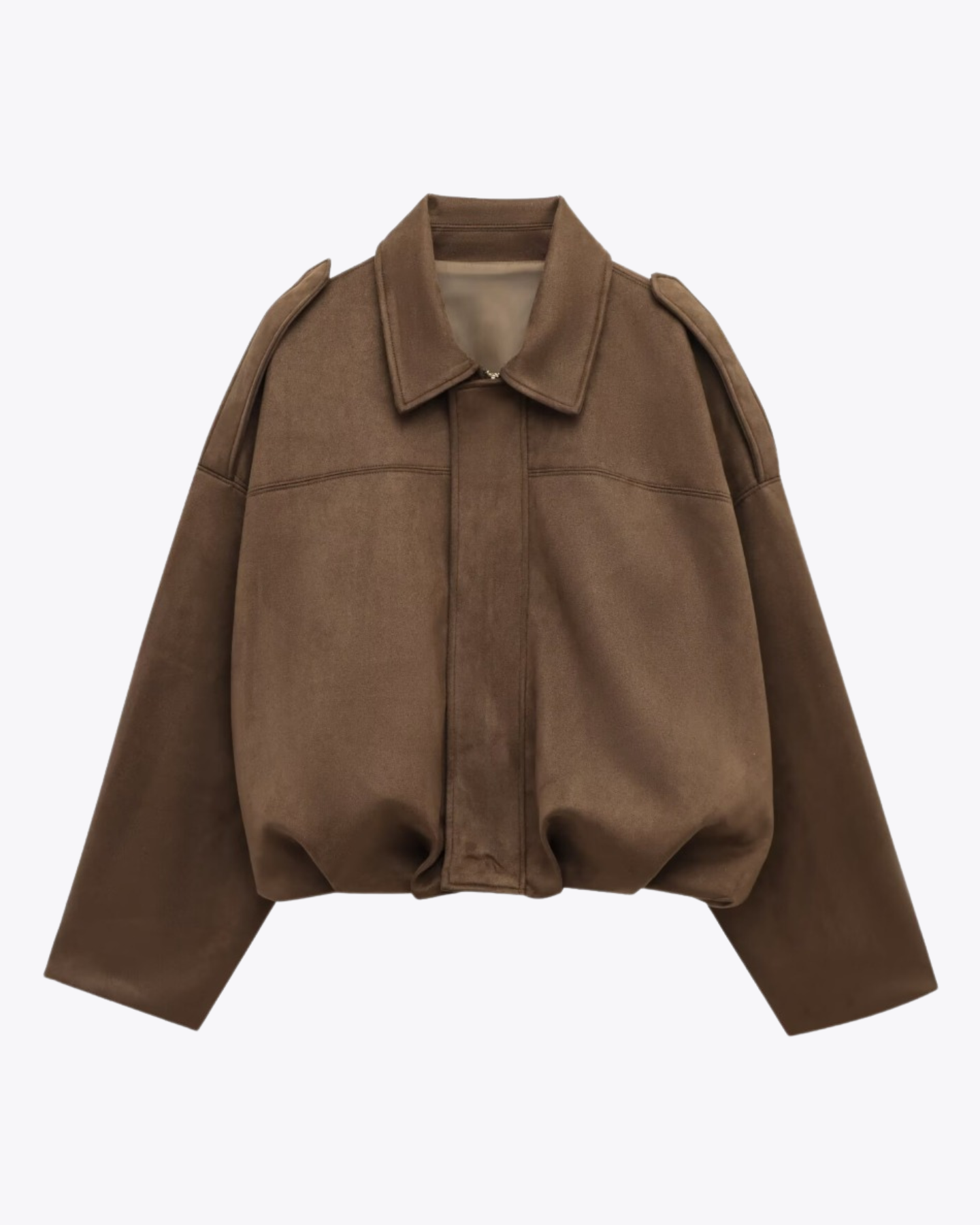 Fanchon - Veste bomber en daim élégante et polyvalente
