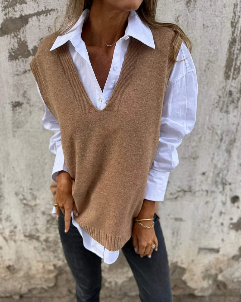 Honorée – Gilet en tricot élégant