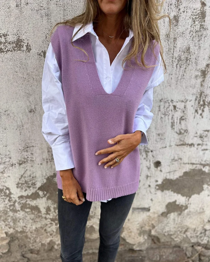 Honorée – Gilet en tricot élégant
