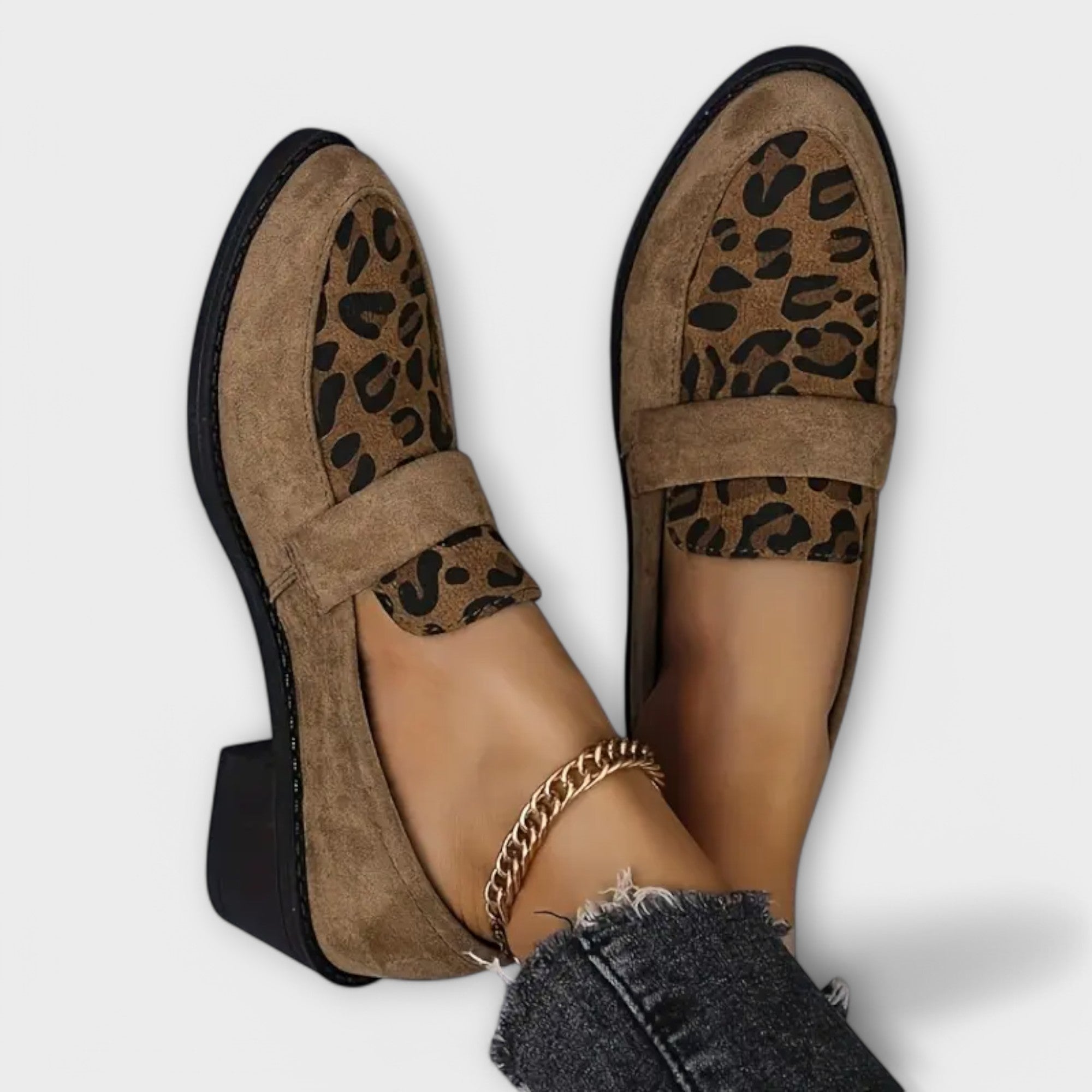 Isaure - Chaussures élégantes pour femmes à imprimé léopard