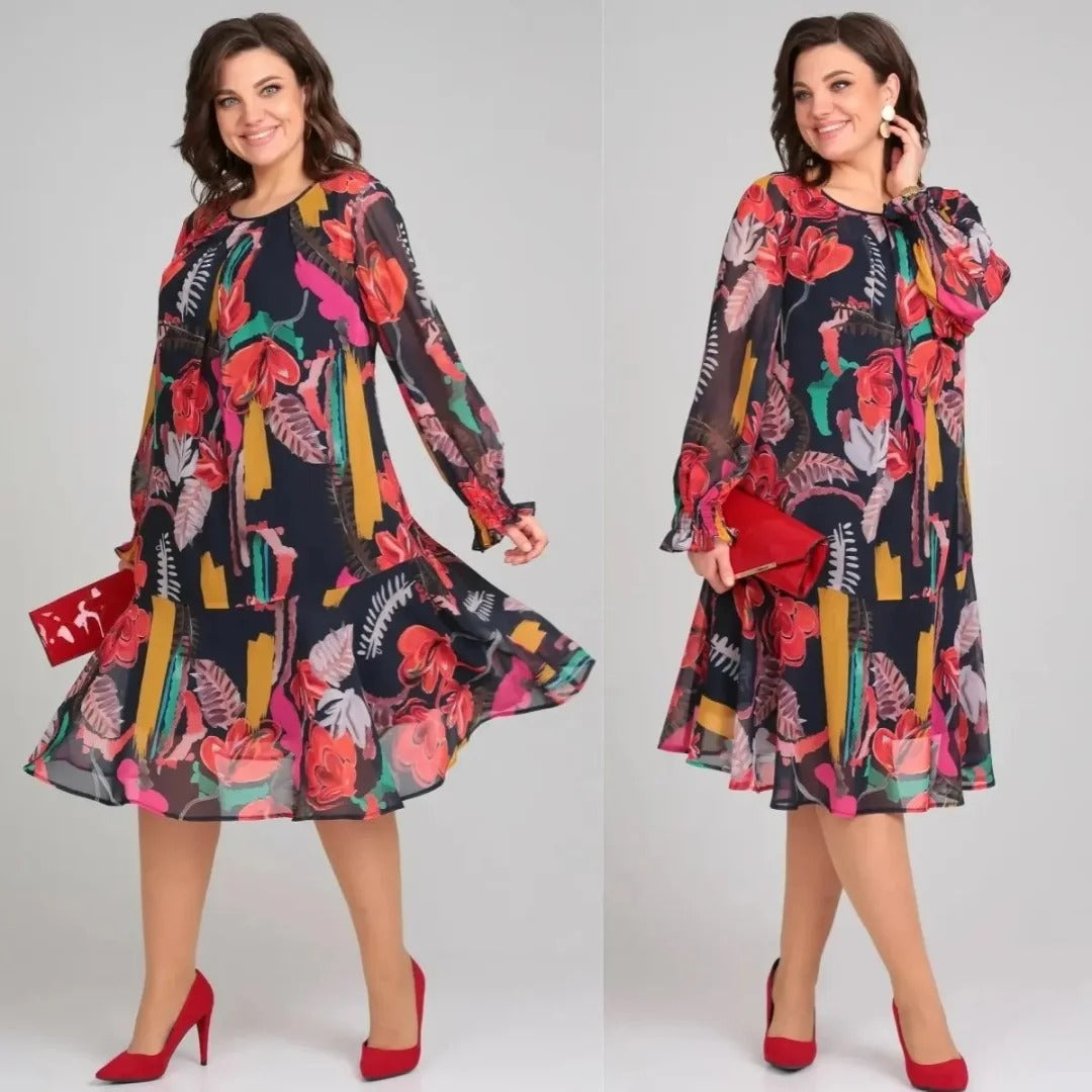 Francine - Robe fleurie élégante et tendance