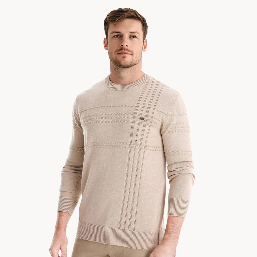 Maurin - Pull homme avec motif diamant