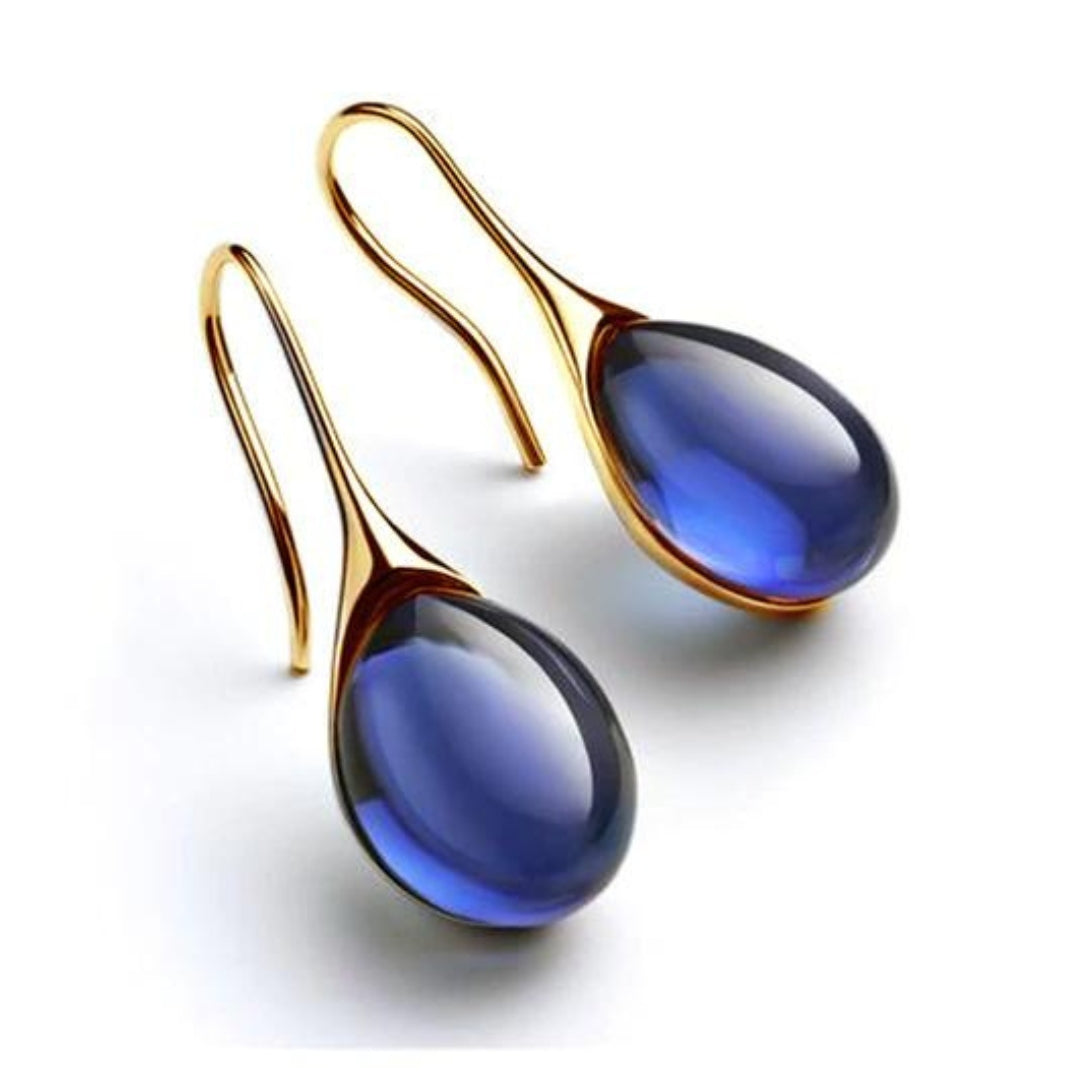 Boucles d'oreilles pendantes en cristal