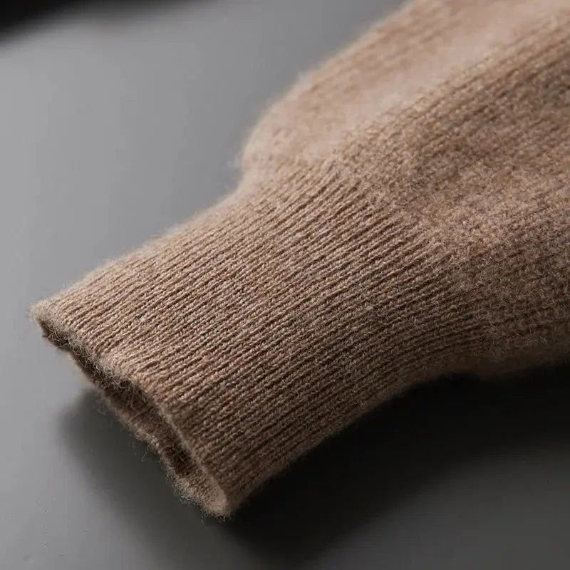 André - Sweat à capuche zippé en cachemire