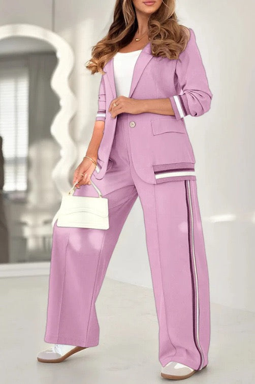 Maloé – Ensemble blazer et pantalon large