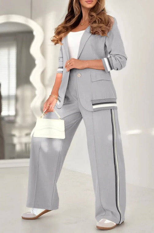 Maloé – Ensemble blazer et pantalon large