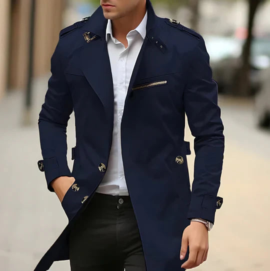 Vespasien – Manteau élégant en tissu doux pour homme