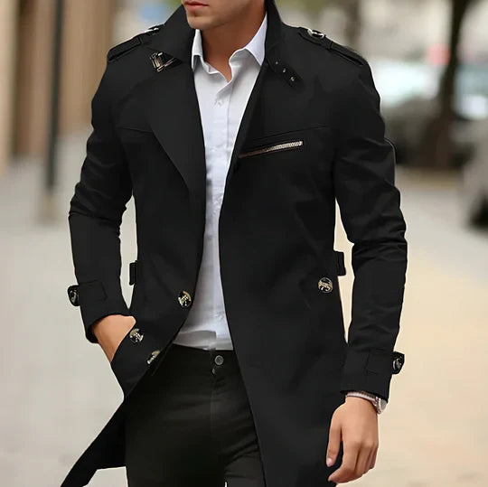 Vespasien – Manteau élégant en tissu doux pour homme