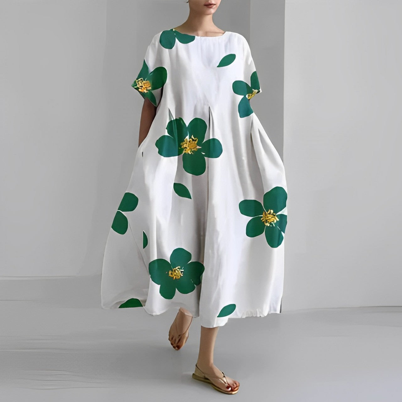 Mahault – Robe bohème fluide à fleurs